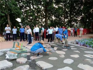 歡迎區(qū)領(lǐng)導實地考察海珠區(qū)濕地公園工程項目