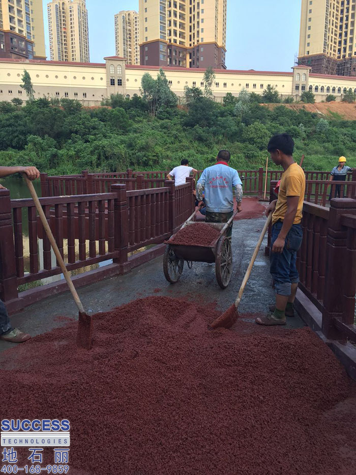 廣州地石麗惠州雙壁灣環(huán)湖綠道透水地坪項(xiàng)目